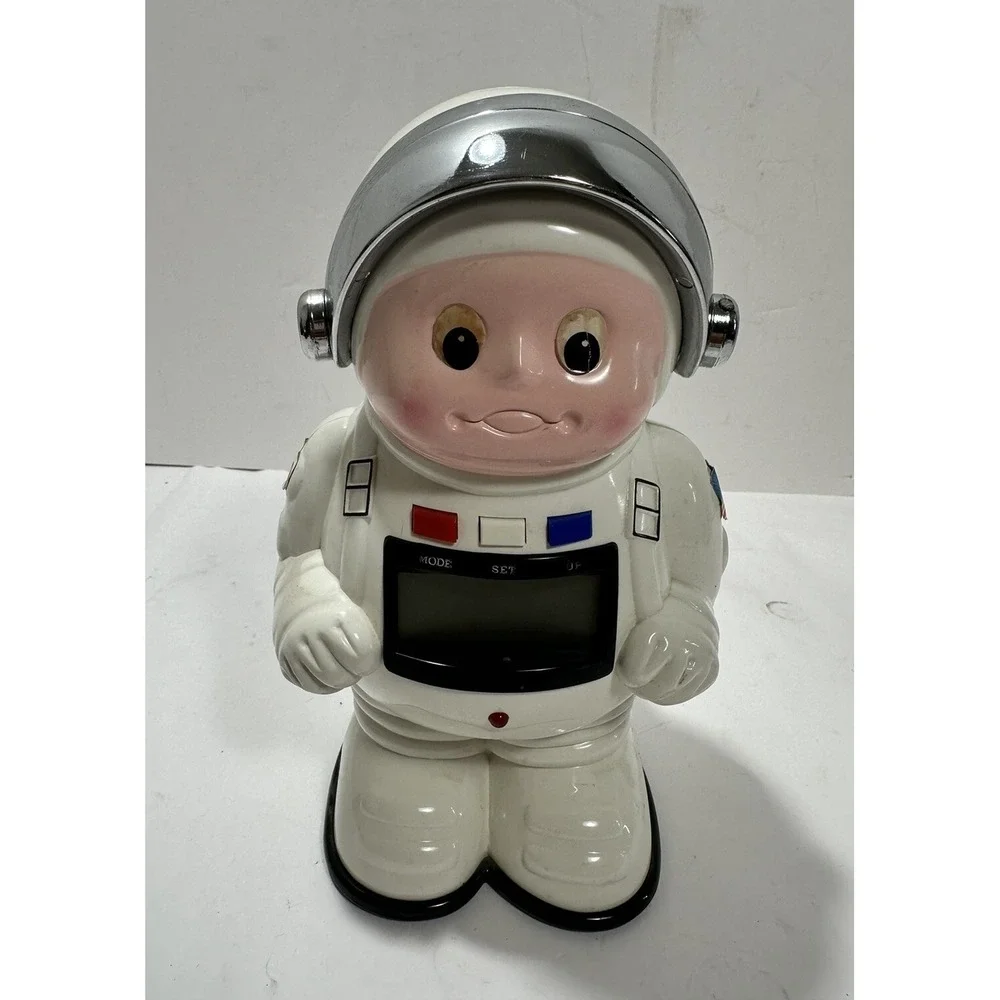 NASA astronaut‎ digital electronic vintage clock and coin bank